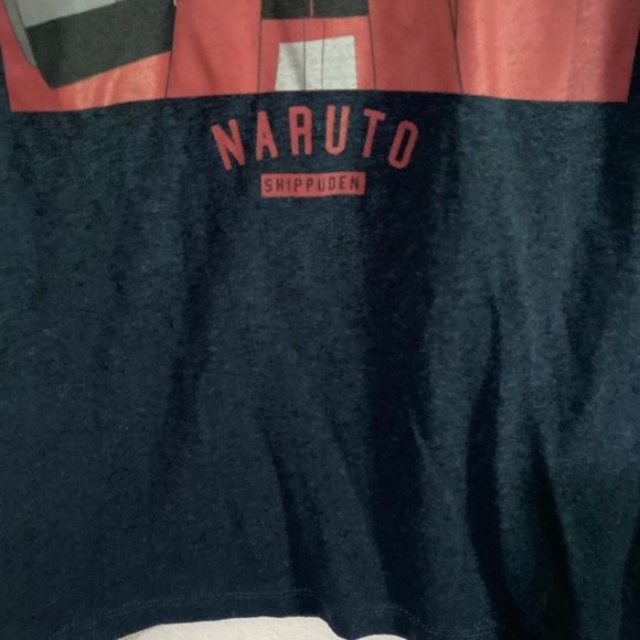 Naruto Shippuden Square Collegiate Charcoal Grey Graphic Anime Manga T-Shirt L - Picture 5 of 11